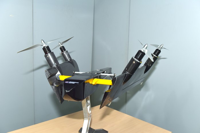 NFU is the first university in Taiwan to create a two-in-one variable-wing drone, which combines the advantages of 