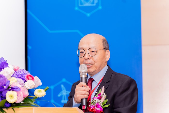 Lai Chun-Chieh, Deputy Director General of the Bureau of Standards, Metrology and Inspection (BSMI), Ministry of Economic Affairs, delivers a speech.