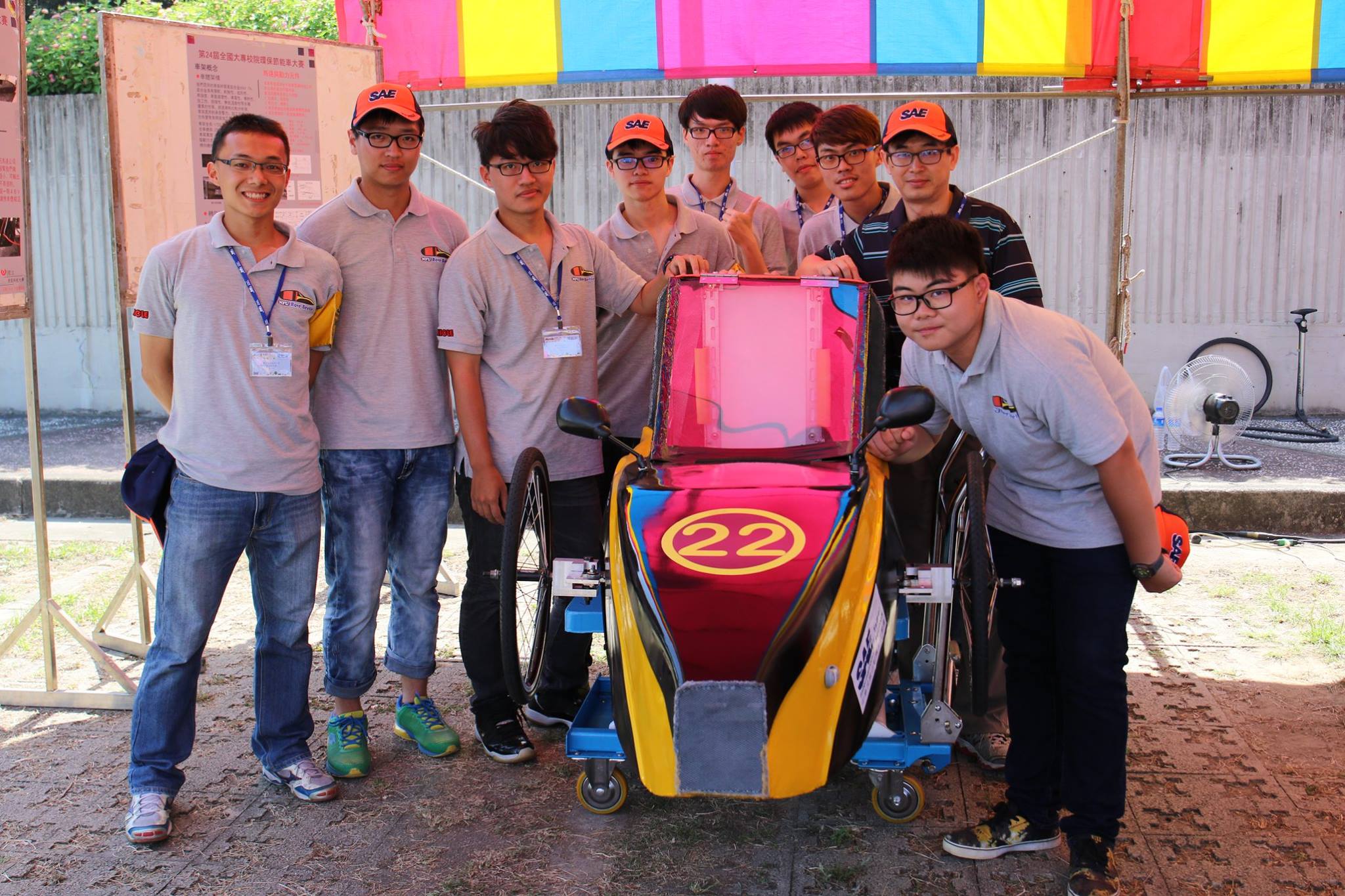 指導老師陳志維與團隊成員合照