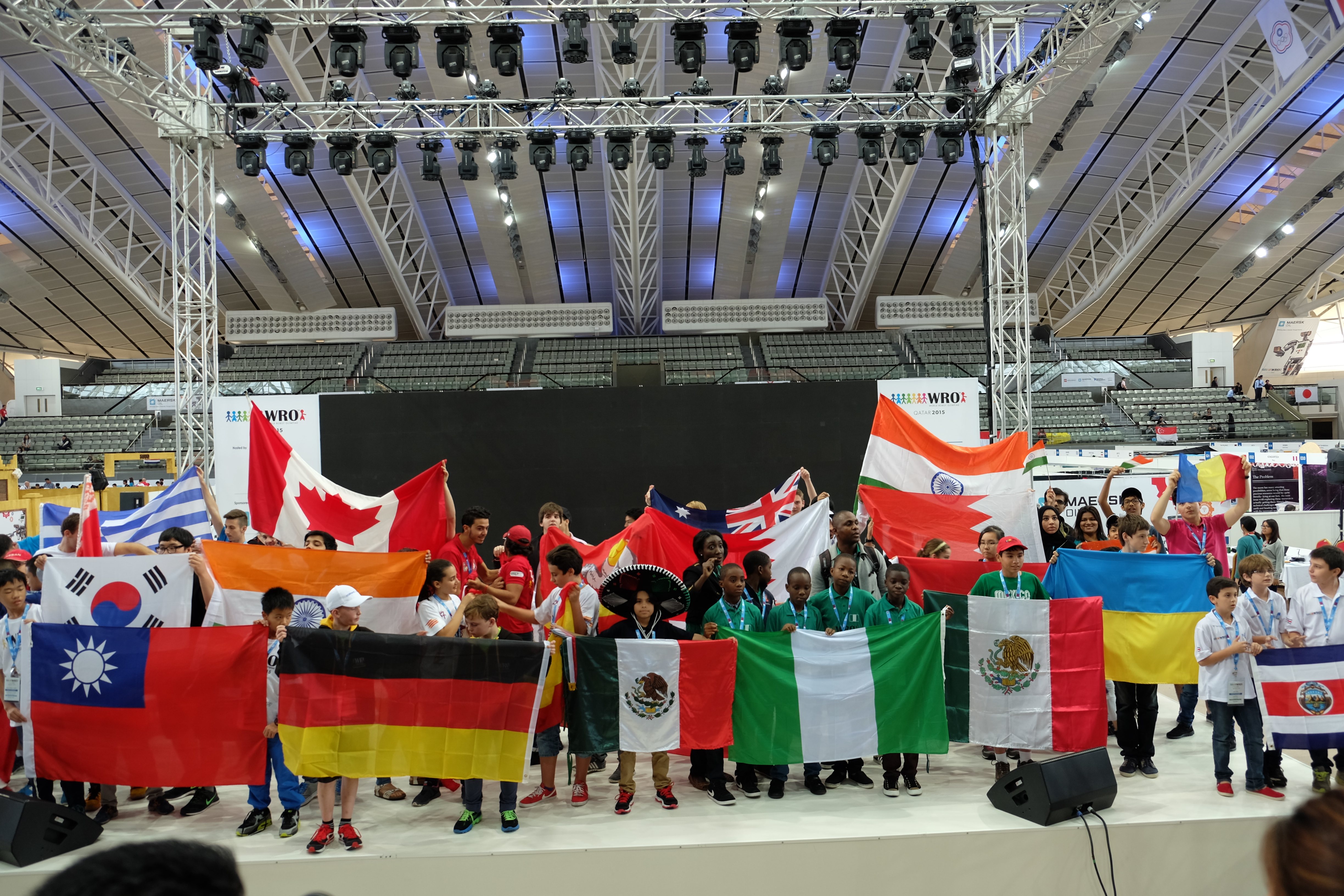 2015WRO國際奧林匹克機器人大賽世界賽 來自世界各國的隊伍同台較勁